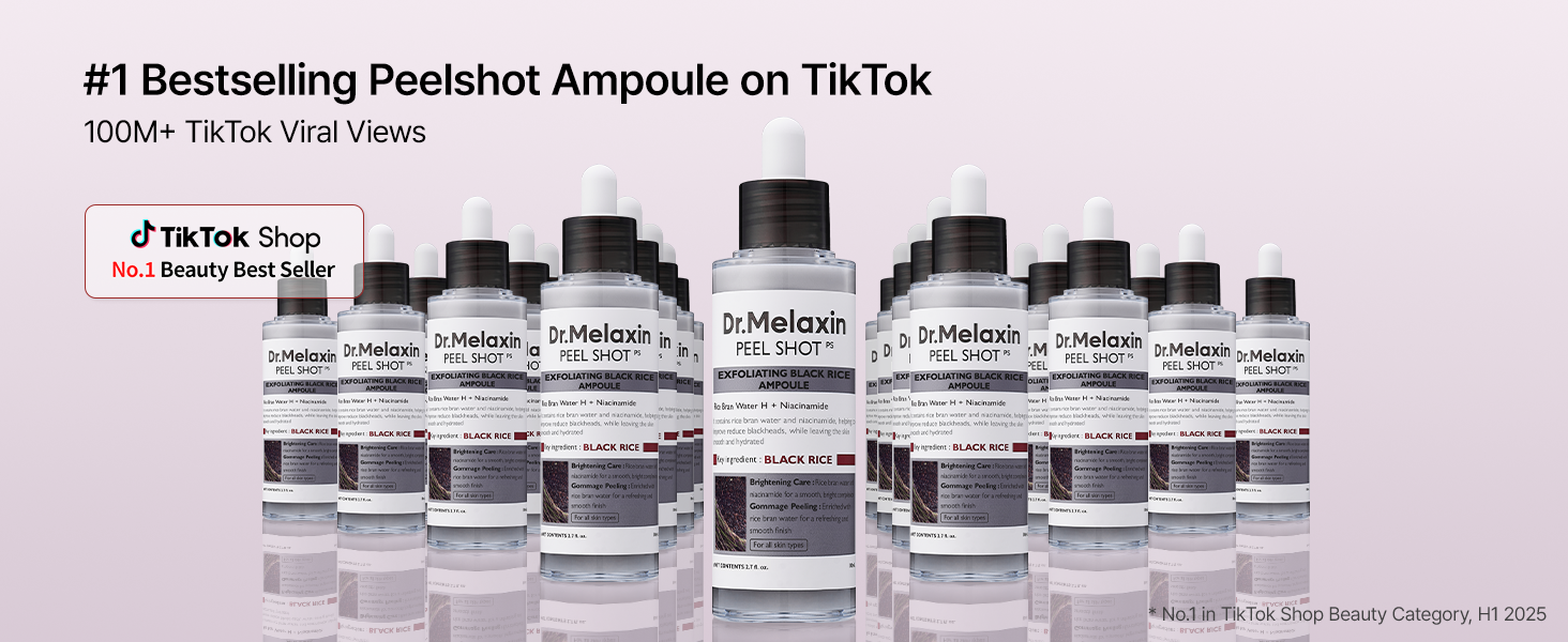 Peel Shot White & Black Rice Peeling Ampoule.